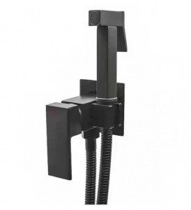 RUSH Thira TR3635-99Black Гигиенический душ  - комплект со смесителем (чёрный матовый)