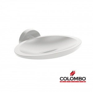 Colombo Design PLUS W4901.BM - Металлическая мыльница (цвет: белый матовый)