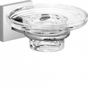 Hansaquadris art 5027 0900 Мыльница (хром, стекло) с хрустальной чашей