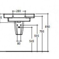 Ideal Standard Ventuno T001401 Раковина на 70 см