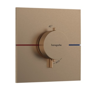 Hansgrohe ShowerSelect Comfort E 15574140 Центральный термостат - внешняя часть (бронза шлифованная)