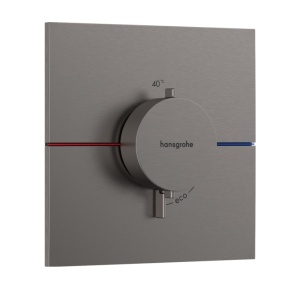 Hansgrohe ShowerSelect Comfort E 15574340 Центральный термостат - внешняя часть (чёрный хром шлифованный)