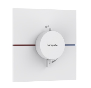 Hansgrohe ShowerSelect Comfort E 15574700 Центральный термостат - внешняя часть (белый матовый)