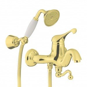Treemme Piccadilly 2100DDPL смеситель для ванны (цвет золото/керамика)