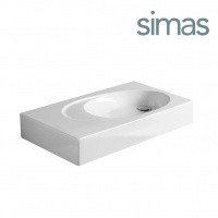 SIMAS Bohemien BO13 - Раковина для ванной комнаты 80*46 см (цвет: белый глянцевый)