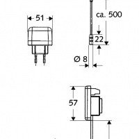 SCHELL VENUS E HD-M 012200699 Электронный смеситель для раковины со смешиванием