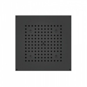 Bossini Dream Cube RGB H37451.073 Верхний душ с LED-подсветкой Cromoterapia 370*370 мм (чёрный матовый)