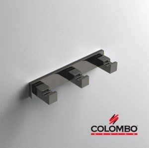 Colombo Design Look LC37.GL - Крючок для халатов | тройной Graphite (Графит полированный)