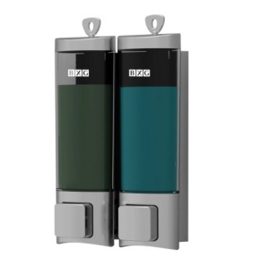 BXG BXG-SD-2013C Двойной дозатор для жидкого мыла 2*0,2 л (хром матовый)