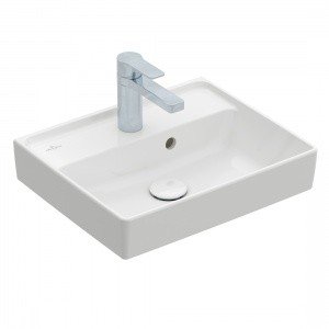 Villeroy Boch Collaro 433445RW Раковина компактная для ванной комнаты 450x370 мм ceramicplus (белый камень)
