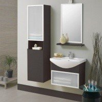 Ideal Standard Motion W5506CT зеркало для ванной комнаты с полкой и светильником, цвет венге. со скидкой на распродаже