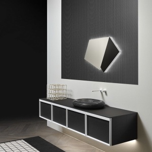 Antonio Lupi Gumdesign SDC10 Зеркало с подсветкой в раме 60*82 см (черный)