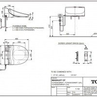 TOTO Washlet CF CW132Y+TCF6530G Электронный подвесной безободковый унитаз с функцией биде, купить со скидкой в магазине сантехники SANTEHMAG.RU