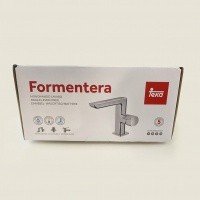 Teka Formentera 623860200 - Однорычажный смеситель для раковины с каскадным изливом (хром)