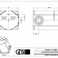 Gessi 33687 Механизм смесителя для раковины скрытого монтажа