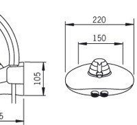 ORAS VENTURA 8041 Термостатический смеситель для ванны, в комплекте с душем (хром)