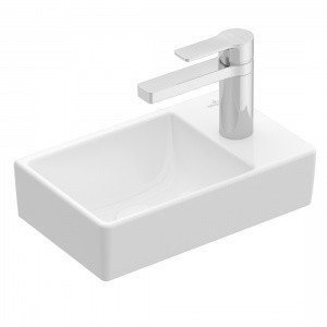 Villeroy Boch Avento 43003LRW Раковина мини для ванной на 36 см (цвет белый камень, stone white ceramicplus)