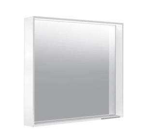 Keuco Plan 33098302500 Зеркало с подсветкой 80*70 см (лакированный алюминий белый)