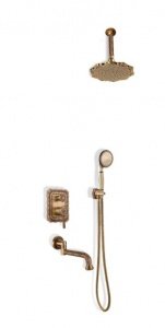 Bronze de Luxe WINDSOR 10137/1F Встраиваемая душевая система в комплекте со смесителем (Бронза)