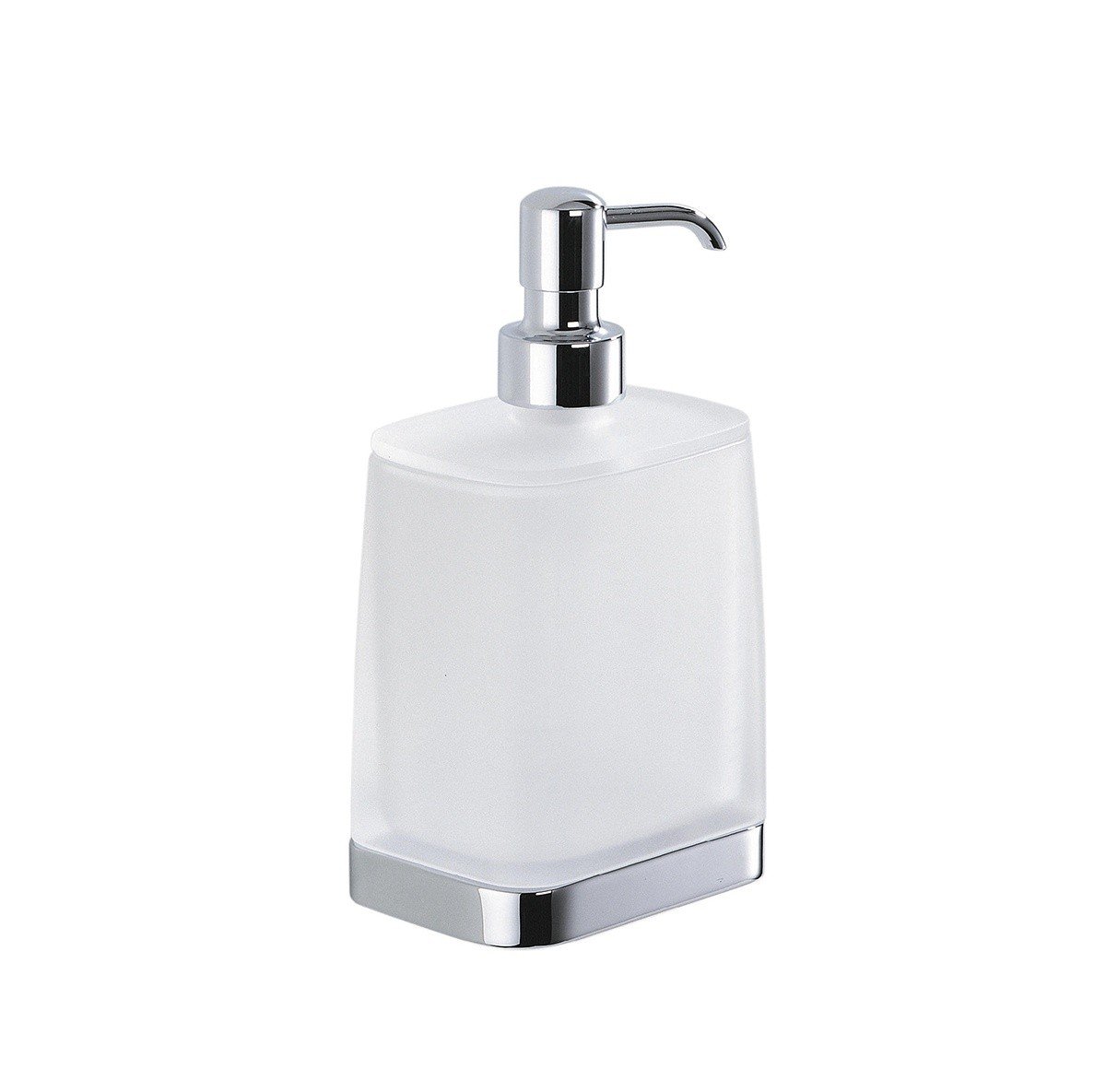 Colombo Design TIME W4280 - Дозатор для жидкого мыла 360 мл | настенный (хром - стекло матовое)