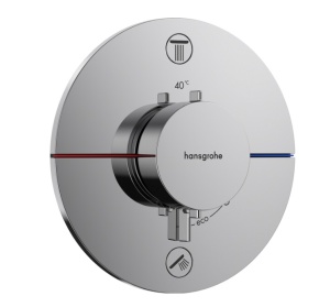 Hansgrohe ShowerSelect Comfort S 15554000 Термостатический смеситель для ванны - внешняя часть (хром)