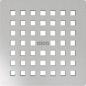 AlcaPlast MPV014 Дизайн-решётка для душевого трапа 102*102 мм (нержавеющая сталь матовая)