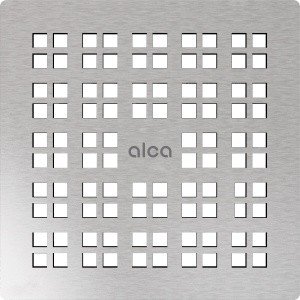 AlcaPlast MPV015 Дизайн-решётка для душевого трапа 102*102 мм (нержавеющая сталь матовая)