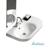 HATRIA Daytime Y0YJ01 - Раковина для ванной комнаты 86*50 см | с правым крылом