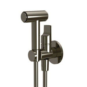 FIMA Carlo Frattini COLLETTIVITA F2320/4CS Гигиенический душ - комплект со смесителем (чёрный шлифованный хром)