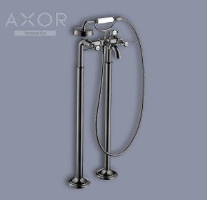 AXOR Montreux 16553330 Напольный смеситель для ванны (Полированный черный хром)
