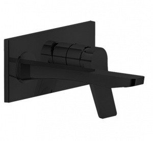 GESSI Rilievo 59092.299 Настенный смеситель для раковины - внешняя часть (чёрный матовый)