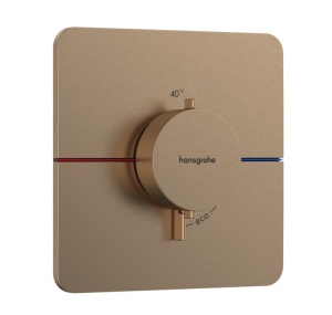 Hansgrohe ShowerSelect Comfort Q 15588140 Центральный термостат - внешняя часть (бронза шлифованная)