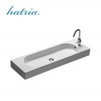 Hatria Area Y0W501 - Раковина для ванной комнаты 110*35 см (цвет: белый глянцевый)