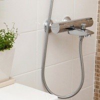 ORAS CUBISTA 2875U Термостатический смеситель для ванны и душа (хром)