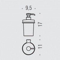 Colombo Luna B9309 Дозатор для жидкого мыла (хром, стекло) 
