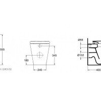 Ideal Standard Tonic K311261 Напольный унитаз, с сиденьем и крышкой (стандарт)