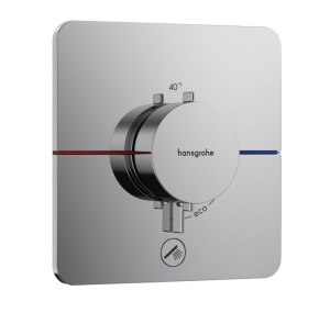 Hansgrohe ShowerSelect Comfort Q 15589000 Термостатический смеситель для душа - внешняя часть (хром)