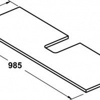 Столешница для тумбы T7275 Ideal Standard Step