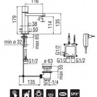 NOBILI Loop E E90118/1CR Электронный смеситель для раковины