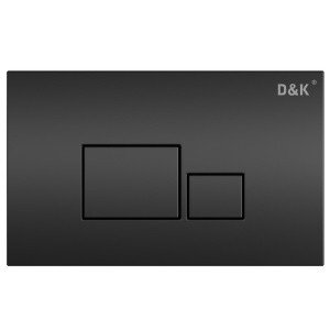 D&K Quadro DB1519025 Накладная панель смыва для унитаза (чёрный матовый)