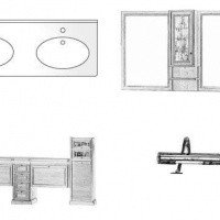 Gaia COMPONIBILI BETULLA Комплект мебели для ванной на 253 см