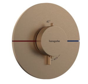 Hansgrohe ShowerSelect Comfort S 15559140 Центральный термостат - внешняя часть (бронза шлифованная)