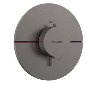 Hansgrohe ShowerSelect Comfort S 15559340 Центральный термостат - внешняя часть (чёрный хром шлифованный)