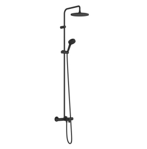 Hansgrohe Vernis Blend Showerpipe 26899670 Душевая система - комплект с термостатом с функцией наполнения ванны (черный матовый)