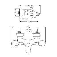 Ideal Standard Tonic A5151AA Термостат для ванны