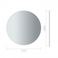 Galassia Ergo 7132 Зеркало для ванной комнаты - круглое Ø 100 см
