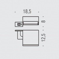 Colombo Design LOOK B1691 - Держатель для туалетной бумаги | с крышкой (хром)