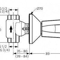 Ideal Standard Tonic A5079AA Запорный вентиль