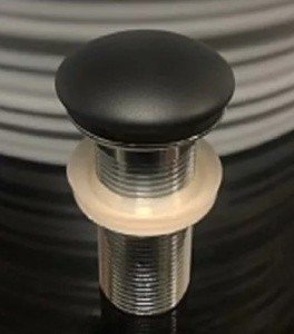 CeramaLux RD026 Донный клапан | сливной гарнитур (черный матовый)
