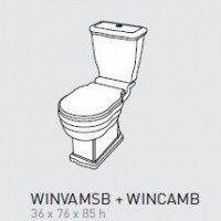Cielo Windsor WINVAMSB + WINCAMB Унитаз напольный с бачком